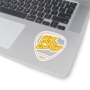 Big Pick Energy Stickers – Fun Music Vibe, Laptop Decals, Gift for Musicians, Cool Decor, Inspirational Quotes